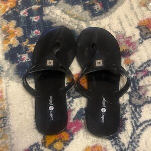 Lindsay Phillips Black Latent Women's Sandals size 7